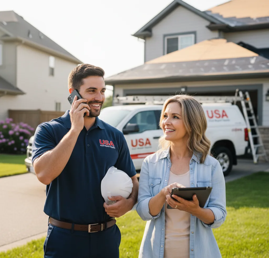 USA Roof Repair Experts customer support in Callaway